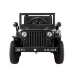 Rigo Kids Electric Ride On Car Jeep Military Off Road Toy Cars Remote 12V Black - Image 3