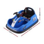 Rigo Kids Ride On Car Bumper Kart 6V Electric Toys Cars Remote Control Blue - Image 2