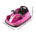 Rigo Kids Ride On Car Bumper Kart 6V Electric Toys Cars Remote Control Pink - Image 2