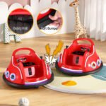 Kids Ride On Car Bumper Electric Ride On Cars Light Remote Angry Birds Sticker Red - Image 5