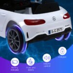 Kids Electric Ride On Car Licensed Outdoor Toys Cars Music Remote White - Image 5