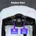 Kids Electric Ride On Car Licensed Outdoor Toys Cars Music Remote White - Image 6