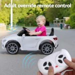 Kids Electric Ride On Car Licensed Outdoor Toys Cars Music Remote White - Image 7