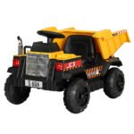 Rigo Kids Electric Ride On Car Dumptruck Loader Toy Cars 12V Yellow - Image 7