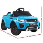 Rigo Kids Electric Ride On Car SUV Range Rover-inspired Toy Cars Remote 12V Blue - Image 2