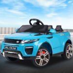 Rigo Kids Electric Ride On Car SUV Range Rover-inspired Toy Cars Remote 12V Blue - Image 7