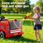 Rigo Kids Ride On Car Electric Fire Engine Fighting Truck with Water Gun Music - Image 5