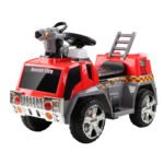 Rigo Kids Electric Ride On Car Fire Engine Fighting Truck Toy Cars 6V Red - Image 2