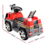 Rigo Kids Electric Ride On Car Fire Engine Fighting Truck Toy Cars 6V Red - Image 3