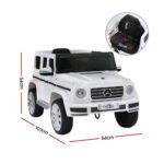 Kids Ride On Car Licensed G500 Electric Toys Horn Remote 12V White - Image 2