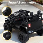 Rigo Kids Electric Ride On Car Jeep Toy Cars Remote 12V Black - Image 5