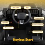 Rigo Kids Electric Ride On Car Jeep Toy Cars Remote 12V Black - Image 6