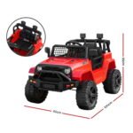 Rigo Kids Electric Ride On Car Jeep Toy Cars Remote 12V Red - Image 2