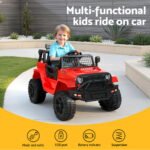 Rigo Kids Electric Ride On Car Jeep Toy Cars Remote 12V Red - Image 4