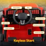 Rigo Kids Electric Ride On Car Jeep Toy Cars Remote 12V Red - Image 6