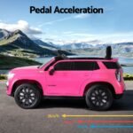 Kids Ride On Car Licensed Chevrolet Tahoe Electric Toys Horn Remote 12V Pink - Image 5