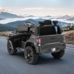 Kids Electric Ride On Car Toyota Tacoma Off Road Jeep Toy Cars Remote 12V Grey - Image 4