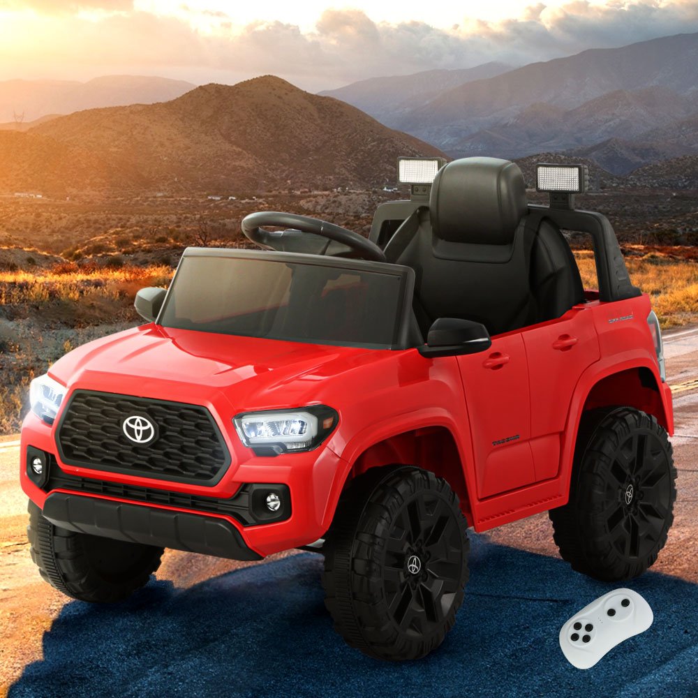 RCAR-LS-TOYO-RD-202502281556-00.jpg Kids Electric Ride On Car Toyota Tacoma Off Road Jeep Toy Cars Remote 12V Red - Image 1
