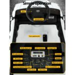 Kids Electric Ride On Car Toyota Tacoma Off Road Jeep Toy Cars Remote 12V Whte - Image 4