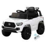 Kids Electric Ride On Car Toyota Tacoma Off Road Jeep Toy Cars Remote 12V Whte - Image 7