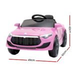Rigo Kids Electric Ride On Car Toys Cars Headlight Music Remote Control 12V Pink - Image 2