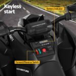 Rigo Kids Ride On Car ATV Quad Motorbike Storage Rack Electric Toys 12V Black - Image 4