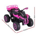 Rigo Kids Ride On Car ATV Quad Motorbike Storage Rack Electric Toys 12V Pink - Image 2