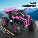 Rigo Kids Ride On Car ATV Quad Motorbike Storage Rack Electric Toys 12V Pink - Image 5