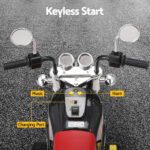 Rigo Kids Ride On Car Motorcycle Motorbike Electric Toys Horn Music 6V Black - Image 5