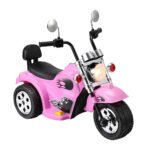 Rigo Kids Ride On Car Motorcycle Motorbike Electric Toys Horn Music 6V Pink - Image 7
