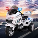 Rigo Kids Electric Ride On Patrol Police Car BMW-Inspired S1K 6V Battery White - Image 8