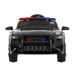 Rigo Kids Ride On Car Electric Patrol Police Cars Battery Powered Toys 12V Black - Image 4