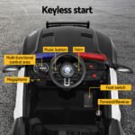 Rigo Kids Ride On Car Electric Patrol Police Cars Battery Powered Toys 12V Black - Image 6