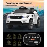 Rigo Kids Electric Ride On Car SUV Range Rover-inspired Cars Remote 12V White - Image 5