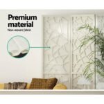 Artiss 4 Panel Room Divider Screen 162x170cm Clover White - Image 6