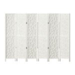 Artiss 6 Panel Room Divider Screen 244x170cm Clover White - Image 7