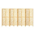 Artiss 8 Panel Room Divider Screen 325x170cm Clover Natural - Image 7
