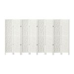 Artiss 8 Panel Room Divider Screen 325x170cm Clover White - Image 7