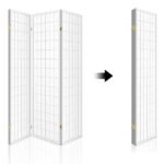 Artiss 4 Panel Room Divider Screen 174x179cm White - Image 4