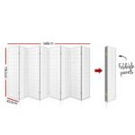 Artiss 8 Panel Room Divider Screen 348x179cm White - Image 2