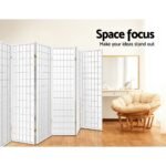 Artiss 8 Panel Room Divider Screen 348x179cm White - Image 6