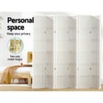 Artiss 6 Panel Room Divider Screen 265x179cm Nova White - Image 4