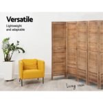 Artiss 8 Panel Room Divider Screen 326x170cm Louver Oak - Image 5