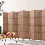 Artiss 8 Panel Room Divider Screen 326x170cm Woven Natural - Image 7