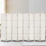 Artiss 8 Panel Room Divider Screen 326x170cm Woven White - Image 7