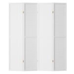 Artiss 4 Panel Room Divider Screen 164x170cm Pegboard White - Image 7