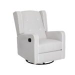 Artiss Recliner Armchair 360� Swivel Grey Fabric - Image 3
