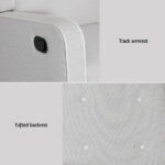 Artiss Recliner Armchair 360� Swivel Grey Fabric - Image 6