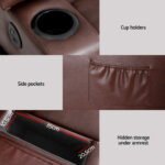 Artiss Recliner Chair Lift Assist Heated Massage Chair Leather Claude - Image 6