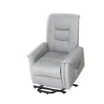 Artiss Recliner Chair Lift Assist Chair Leather Grey - Image 7
